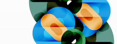 Yaratıcı geometrik duvar kağıdı. Çemberler, satır arkaplan. Duvar kağıdı, afiş, arkaplan veya iniş için iş şablonu