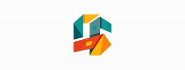 Yaratıcı geometrik duvar kağıdı. Soyut kurdele biçimi kompozisyonu. Duvar kağıdı, afiş, arkaplan veya iniş için tekno iş şablonu