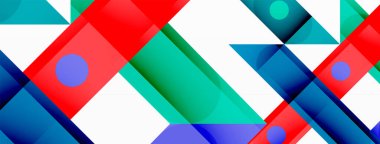 Parlak renkli düz çizgiler geometrik soyut arkaplan. Duvar kağıdı, afiş, arkaplan ya da iniş için üst üste binen çizgiler