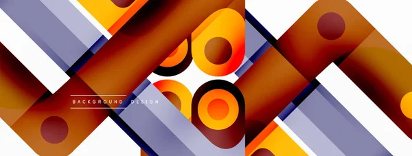Colorida Composición Rayas Dinámicas Fondo Abstracto Creativo Geométrico Líneas Para — Archivo Imágenes Vectoriales