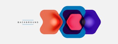 Beyaz arka planda renkli ok şekilleri. Minimum geometrik soyut arkaplan. Duvar kağıdı afişi veya iniş sayfası için vektör illüstrasyonu