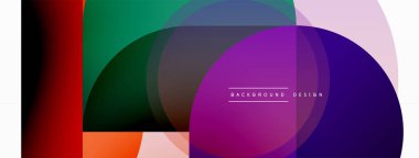 Geometrik asgari duvar kağıdı. Geometrik şekiller. Duvar kağıdı afişi veya iniş sayfası için vektör illüstrasyonu