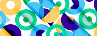 Temiz bir çember arka planı. Duvar kağıdı, pankart, arkaplan veya iniş için renkli şablon