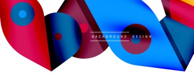 Minimum geometrik duvar kağıdı. Yaratıcı soyut arka plan. Duvar kağıdı arkaplanı ya da iniş sayfası için basit çizgiler ve daire kompozisyon vektör illüstrasyonu