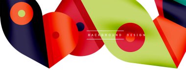 Minimum geometrik duvar kağıdı. Yaratıcı soyut arka plan. Duvar kağıdı arkaplanı ya da iniş sayfası için basit çizgiler ve daire kompozisyon vektör illüstrasyonu