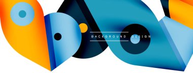 Minimum geometrik duvar kağıdı. Yaratıcı soyut arka plan. Duvar kağıdı arkaplanı ya da iniş sayfası için basit çizgiler ve daire kompozisyon vektör illüstrasyonu