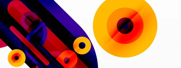 Kreatywna Geometryczna Tapeta Minimalne Abstrakcyjne Tło Jasny Kolor Geometryczne Kształty — Wektor stockowy