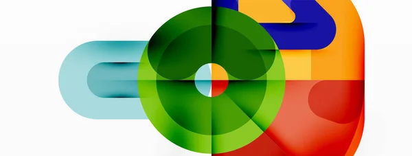 Tvůrčí Geometrické Tapety Kruhy Čáry Pozadí Obchodní Šablona Pro Tapety — Stockový vektor