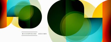 Geometrik asgari duvar kağıdı. Geometrik şekiller. Duvar kağıdı afişi veya iniş sayfası için vektör illüstrasyonu