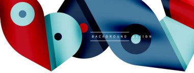 Minimum geometrik duvar kağıdı. Yaratıcı soyut arka plan. Duvar kağıdı arkaplanı ya da iniş sayfası için basit çizgiler ve daire kompozisyon vektör illüstrasyonu