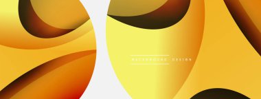 Yaratıcı geometrik duvar kağıdı. Asgari soyut arkaplan. Duvar kağıdı arkaplanı veya iniş sayfası için daire ve dalga kompozisyon vektör çizimi