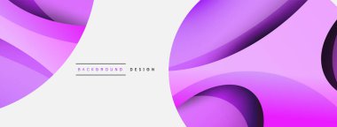 Yaratıcı geometrik duvar kağıdı. Asgari soyut arkaplan. Duvar kağıdı arkaplanı veya iniş sayfası için daire ve dalga kompozisyon vektör çizimi