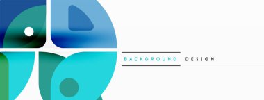 Çizgiler, kareler, daireler ve üçgenler. Duvar kağıdı, pankart, arkaplan, sunum veya iniş sayfası için Geometrik soyut arkaplan