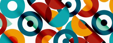 Temiz bir çember arka planı. Duvar kağıdı, pankart, arkaplan veya iniş için renkli şablon