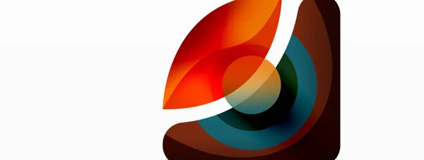 Abstrakter Hintergrund Mit Farbigen Geometrischen Formen Schöne Minimalistische Kulisse Mit — Stockvektor