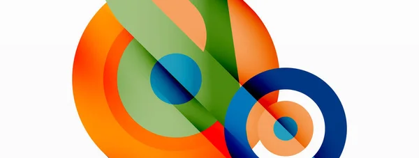 Ringe Und Kreise Geometrischer Abstrakter Hintergrund Für Tapete Banner Hintergrund — Stockvektor