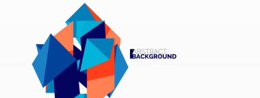 Yaratıcı geometrik duvar kağıdı. Soyut kurdele biçimi kompozisyonu. Duvar kağıdı, afiş, arkaplan veya iniş için tekno iş şablonu