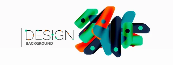 Tech Minimal Papier Peint Géométrique Fond Abstrait Créatif Illustration Vectorielle — Image vectorielle