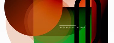 Yaratıcı geometrik duvar kağıdı. Asgari çember üçgen ve kare çizgi soyut arkaplan. Duvar kağıdı afişi veya iniş sayfası için vektör illüstrasyonu