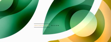 Yaratıcı geometrik duvar kağıdı. Asgari soyut arkaplan. Duvar kağıdı arkaplanı veya iniş sayfası için daire dalga ve yuvarlak şekiller kompozisyon vektör çizimi