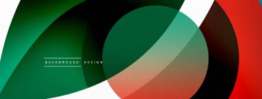 Yaratıcı geometrik duvar kağıdı. Asgari soyut arkaplan. Duvar kağıdı arkaplanı veya iniş sayfası için daire dalga ve yuvarlak şekiller kompozisyon vektör çizimi