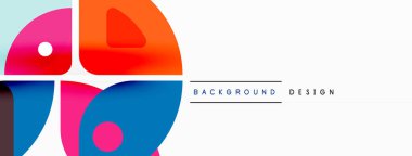 Çizgiler, kareler, daireler ve üçgenler. Duvar kağıdı, pankart, arkaplan, sunum veya iniş sayfası için Geometrik soyut arkaplan