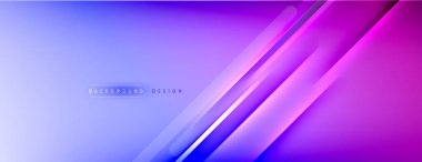 Soyut arkaplan - çizgiler ışık ve gölgelerle oluşturuldu. Teknoloji ya da iş dijital şablonu. Dinamik arkaplan ile basit akışkan renk gradyanı