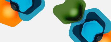 Beyaz arka planda renkli ok şekilleri. Minimum geometrik soyut arkaplan. Duvar kağıdı afişi veya iniş sayfası için vektör illüstrasyonu