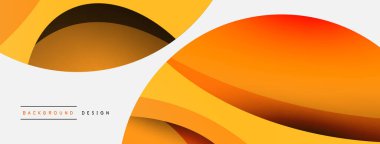 Yaratıcı geometrik duvar kağıdı. Asgari soyut arkaplan. Duvar kağıdı arkaplanı veya iniş sayfası için daire ve dalga kompozisyon vektör çizimi