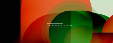 Yuvarlak üçgen çizgileri ve daireleri şekillendirir. Duvar kağıdı afişi arkaplanı veya iniş sayfası için Geometrik vektör çizimi