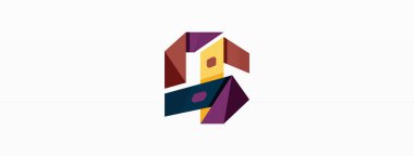 Soyut çizgi ve üçgen arkaplan. Yaratıcı geometrik soyut arkaplan. Duvar kağıdı, afiş, arkaplan veya iniş için iş şablonu