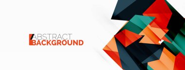 Soyut çizgi ve üçgen arkaplan. Yaratıcı geometrik soyut arkaplan. Duvar kağıdı, afiş, arkaplan veya iniş için iş şablonu