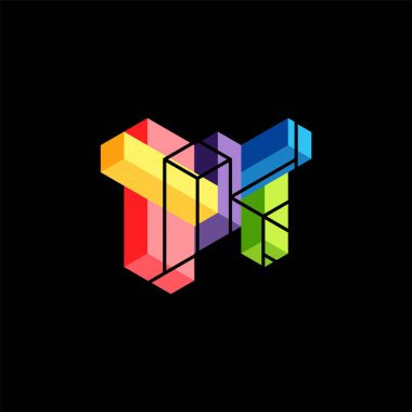 Soyut arkaplan. 3 boyutlu küp, küp elementler ve bloklar. Duvar kağıdı, afiş, arkaplan, iniş sayfası için tekno veya iş konsepti