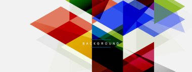 Renkli üçgen bileşimi, geometrik soyut arkaplan. Tekno veya iş konsepti, duvar kağıdı, afiş, arkaplan, iniş sayfası deseni