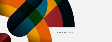 Moda şekilleri, renk minimal tasarım bileşimi, duvar kağıdı afişi veya iniş sayfası için çizgiler ve gölgeler