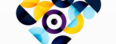 Renkli çember soyut arkaplan. Duvar kağıdı, afiş, sunum, arkaplan şablonu