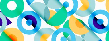 Temiz bir çember arka planı. Duvar kağıdı, pankart, arkaplan veya iniş için renkli şablon