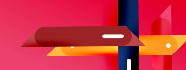 Arka plan dinamik çizgileri geometrik duvar kağıdı. Duvar kağıdı afişi ya da iniş sayfası için çizgili kompozisyon vektör illüstrasyonu