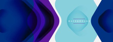 Beyaz arka planda renkli ok şekilleri. Minimum geometrik soyut arkaplan. Duvar kağıdı afişi veya iniş sayfası için vektör illüstrasyonu