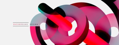 Soyut arkaplanı çember içine al. Duvar kağıdı afişi arkaplan kartı veya iniş sayfası için vektör illüstrasyonu