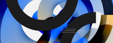 Soyut arkaplanı çember içine al. Duvar kağıdı afişi arkaplan kartı veya iniş sayfası için vektör illüstrasyonu