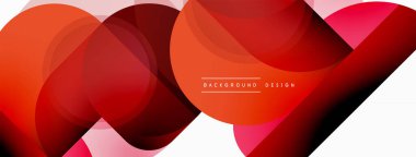 Yuvarlak üçgen çizgileri ve daireleri şekillendirir. Duvar kağıdı afişi arkaplanı veya iniş sayfası için Geometrik vektör çizimi