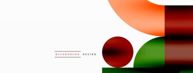 Çember ve kare geometrik arkaplan. Duvar kağıdı, pankart, arkaplan ya da iniş için üçgen ve kareli yuvarlak şekiller