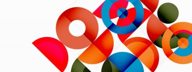 Temiz bir çember arka planı. Duvar kağıdı, pankart, arkaplan veya iniş için renkli şablon