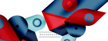 Minimum geometrik duvar kağıdı. Yaratıcı soyut arka plan. Duvar kağıdı arkaplanı ya da iniş sayfası için basit çizgiler ve daire kompozisyon vektör illüstrasyonu