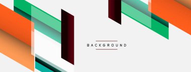 Vektör arkaplanı. Gölge efektli soyut örtüşen renk çizgileri tasarımı. Duvar kağıdı afişi için resim arkaplanı veya iniş sayfası