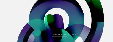 Soyut arkaplanı çember içine al. Duvar kağıdı afişi arkaplan kartı veya iniş sayfası için vektör illüstrasyonu