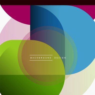 Yaratıcı geometrik duvar kağıdı. Asgari çember üçgen ve kare çizgi soyut arkaplan. Duvar kağıdı afişi veya iniş sayfası için vektör illüstrasyonu