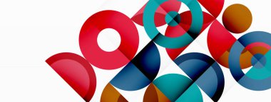 Temiz bir çember arka planı. Duvar kağıdı, pankart, arkaplan veya iniş için renkli şablon