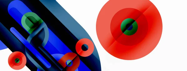 Kreatywna Geometryczna Tapeta Minimalne Abstrakcyjne Tło Jasny Kolor Geometryczne Kształty — Wektor stockowy